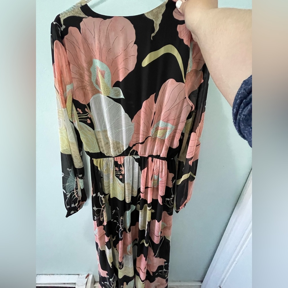 Lulus Maxi Long Sleeve Dress - Gem